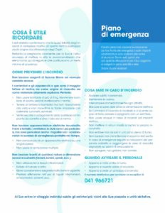 Piano di Emergenza // Notfallplan // Safety Plan